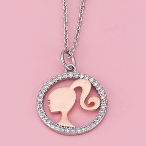 Barbie Silhouette Necklace, Charmed Aroma Barbie Collection